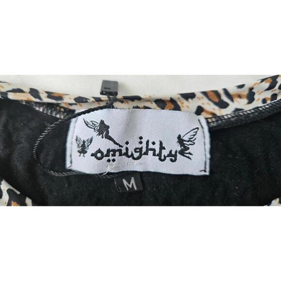 Omighty I'm Okay I'm Alive Leopard Trim Horse Tank - Size M - Picture 3 of 6